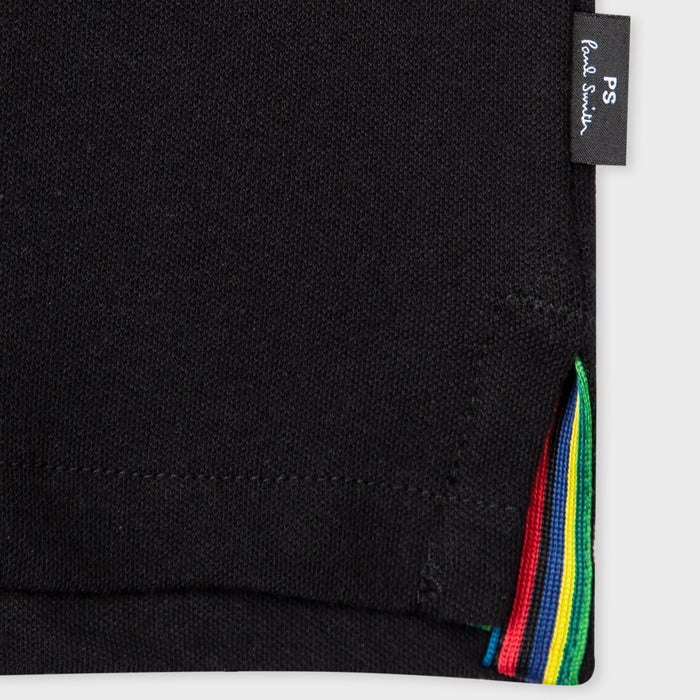 PS Paul Smith - Zip Neck Polo Shirt in Black - Nigel Clare