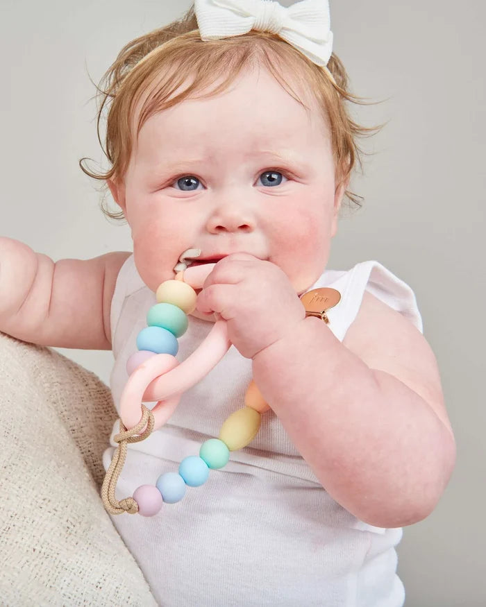 Rainbow Sherbet Arch Ring Teether image 2