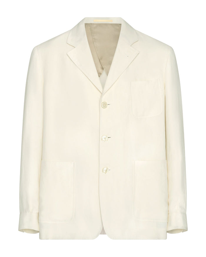 Randall Linen Shacket Ecru