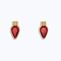Red Christmas Bulb Earrings