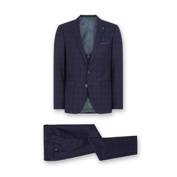 Remus Uomo - 3 Piece Lanito X-Slim Suit in Navy - Nigel Clare