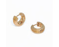 Ribbed Hoop Earrings