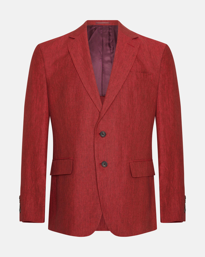 Richard Linen Suit Red