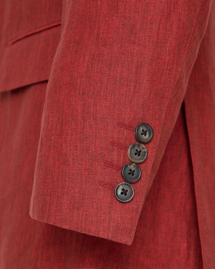 Richard Linen Suit Red
