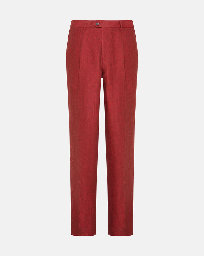 Richard Linen Suit Red