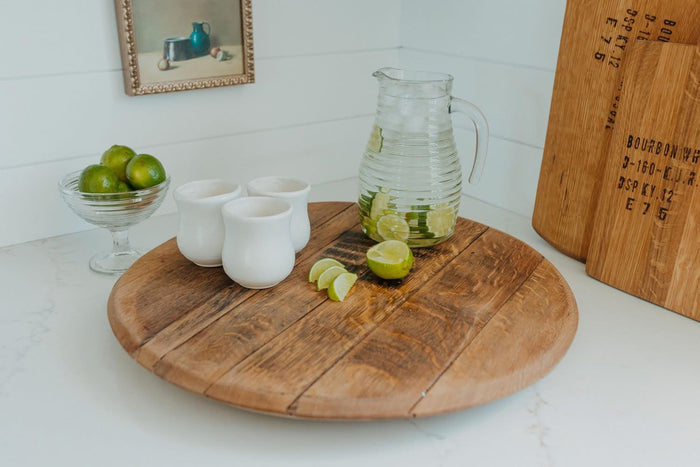 Ringless Jim Bean Barrel Lazy Susan