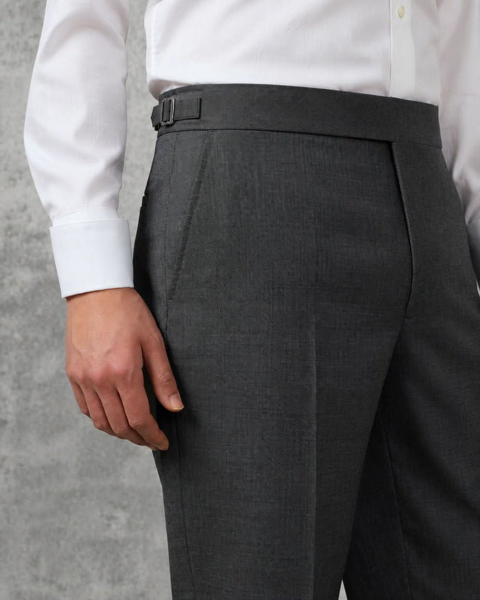 Roberts Wool Suit Charcoal Marl