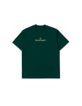 Rolex graphic T-shirt front view in deep green with Éclectique logo