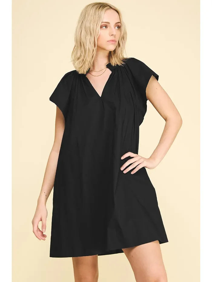 Ruffle Detailed Tunic Mini Dress