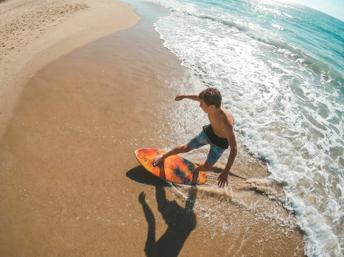 RYDER Epoxy Resin Skimboard 48″ - Black / Lime
