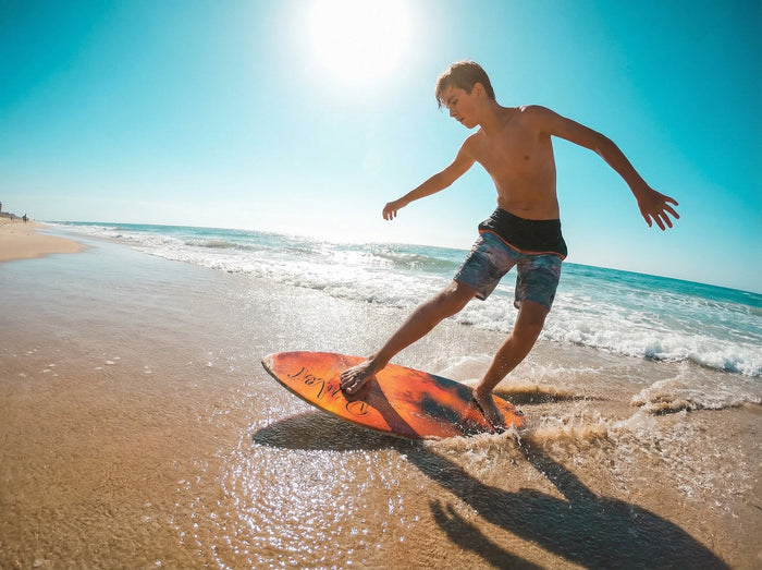 RYDER Epoxy Resin Skimboard 48″ - Black / Lime
