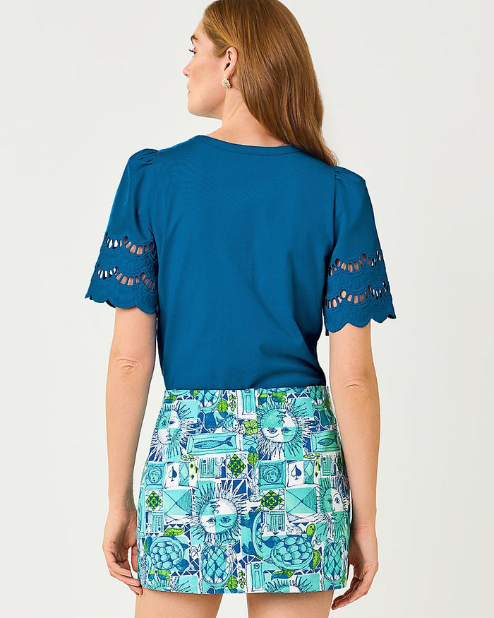 Lilly Pulitzer - Sebene Knit Top - Nassau Blue