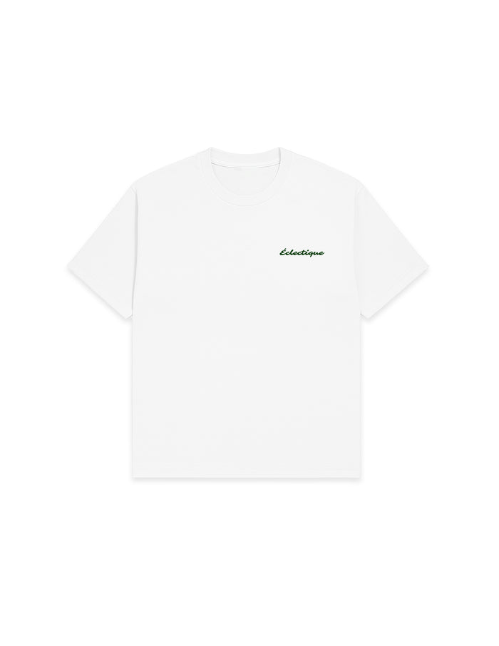 Sedona graphic T-shirt front view with Éclectique chest logo