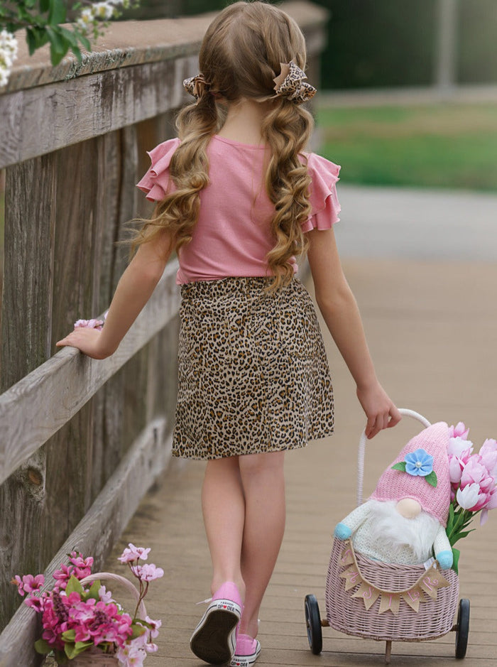 Girls Shake Your Cotton Tail Top and Skirt Set