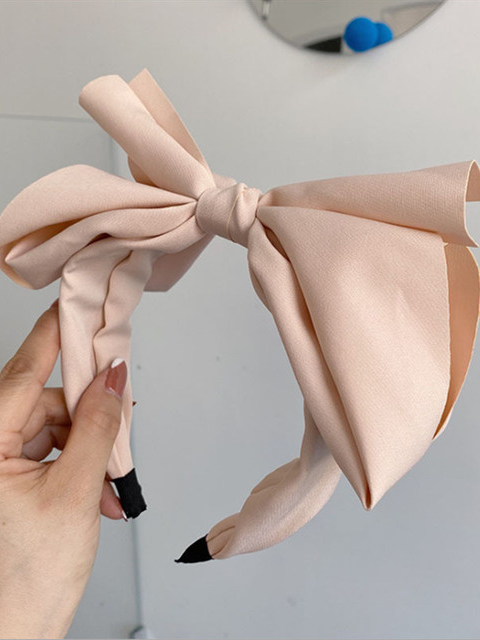 Little Girls Accessories | Silk Big Bow Headband - Mia Belle Girls
