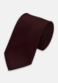 Silk Satin Merlot Tie - SARTORO