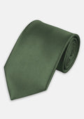 Silk Satin Olive Tie - SARTORO