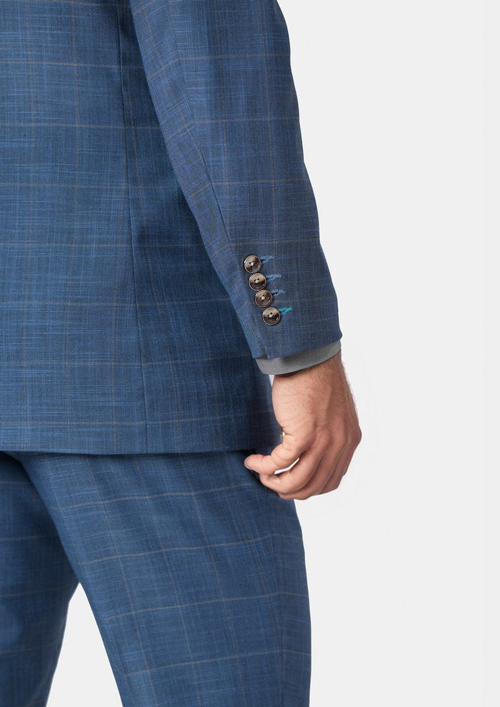 Thompson Sky Blue Windowpane Suit - SARTORO