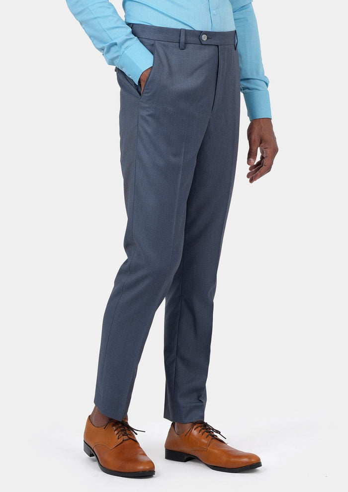 Astor Slate Grey Twill Suit - SARTORO