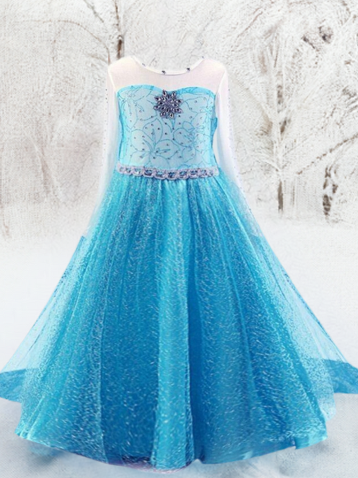 Girls Snow Princess Sparkle Costume Dress Mia Belle Girls