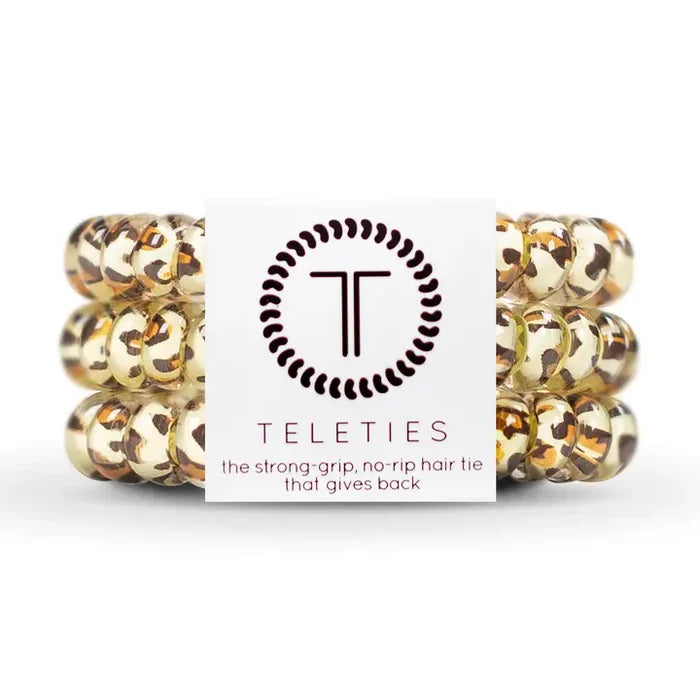 Spiral Hair Coils | Leopard Hair Ties | Small
