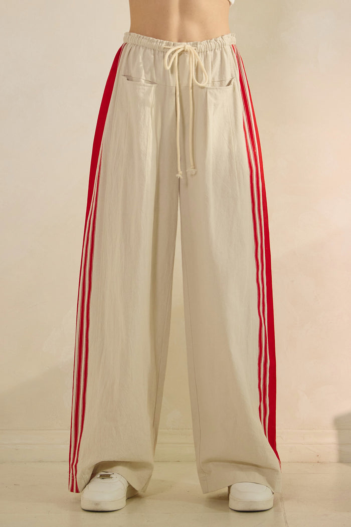 Sport Striped Wide Legged Pants