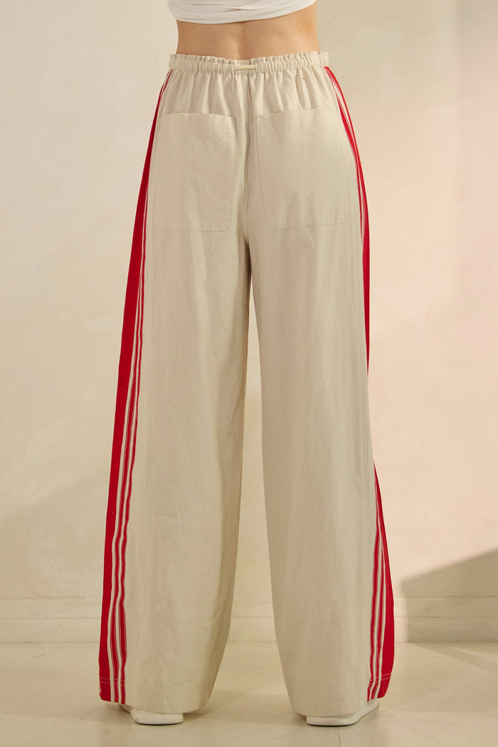 Sport Striped Wide Legged Pants