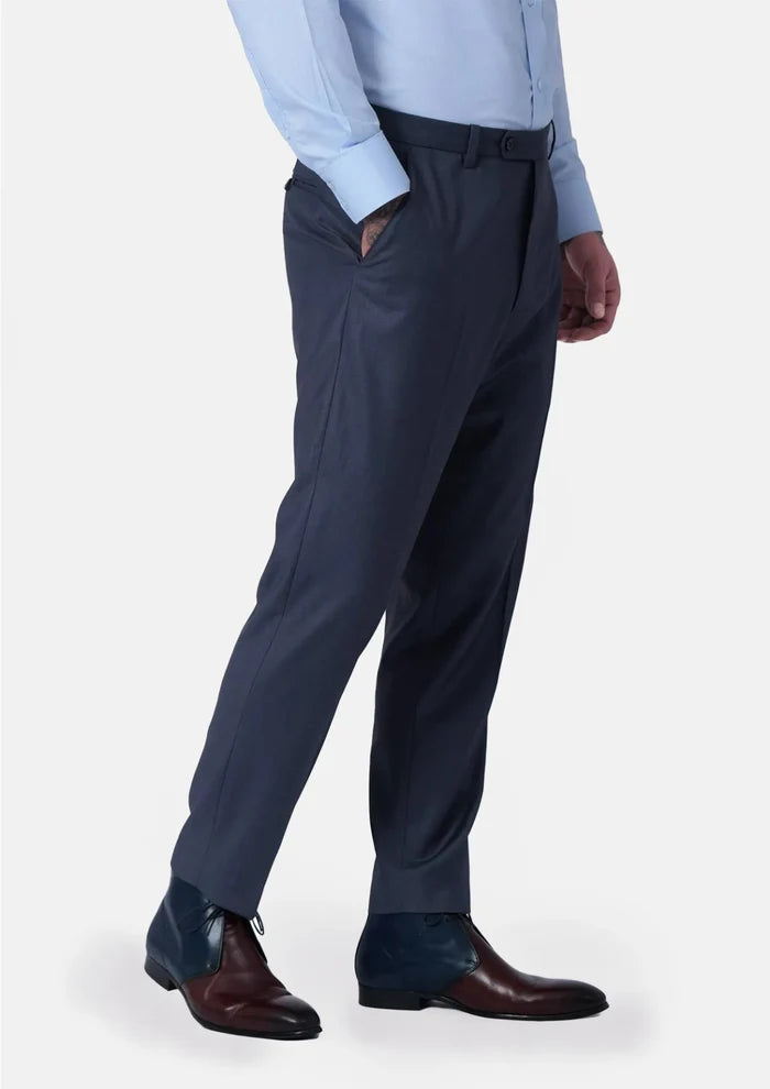 Steel Grey Twill Pants - SARTORO