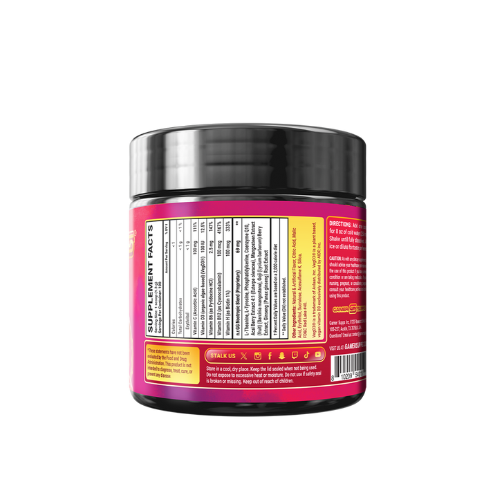 Strawberry Lemonade Caffeine Free - 100 Servings - Gamer Supps