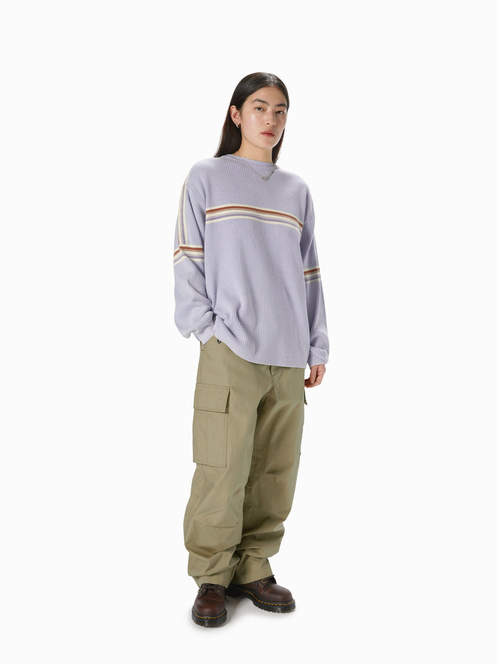 Striped Knit L/S Top