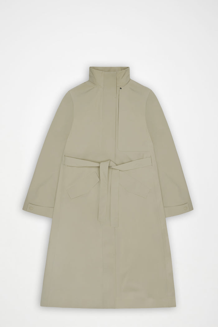 RAINS Suva Hardshell W Coat Beige Jacket