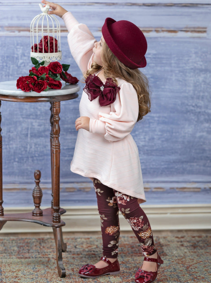 Sweet Thalia Tunic and Floral Legging Set Mia Belle Girls