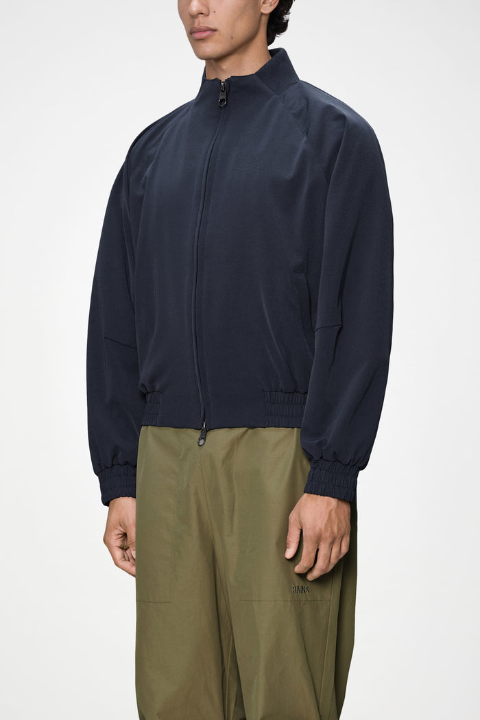 RAINS Tech Woven Bomber Jacket Navy Jacket