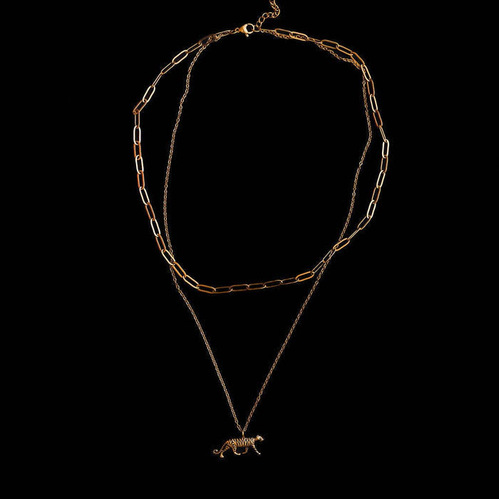Tiger Layered Necklace