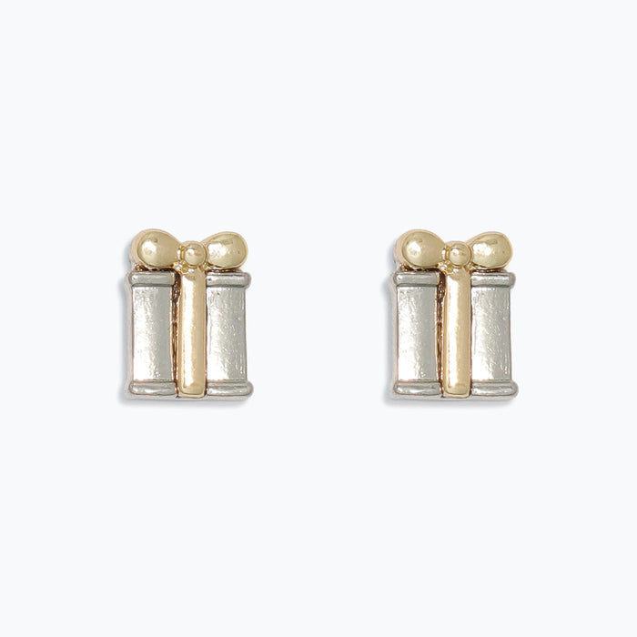 Two Tone Present Earrings