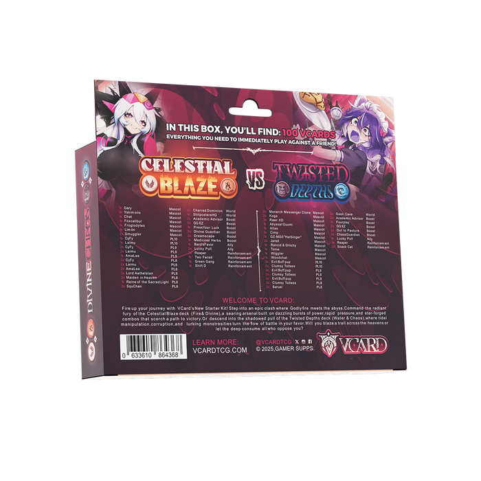 VCard Divine Chaos : 2 Player Starter Kit - Gamer Supps