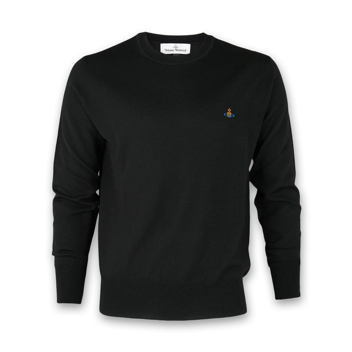 Vivienne Westwood - Crew Neck Jumper in Black - Nigel Clare