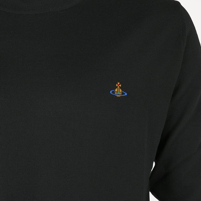 Vivienne Westwood - Crew Neck Jumper in Black - Nigel Clare