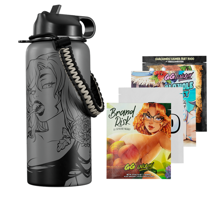 Waifu Jugs x PaymoneyWubby: Linework Metal Jug - Gamer Supps