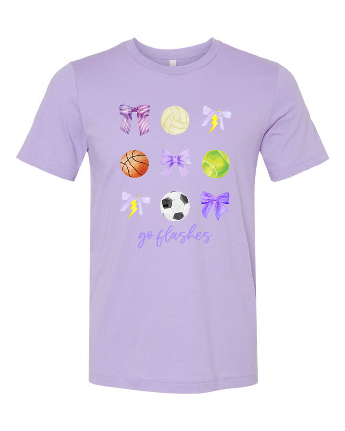 Watercolor Flash Tee - Front Only #9