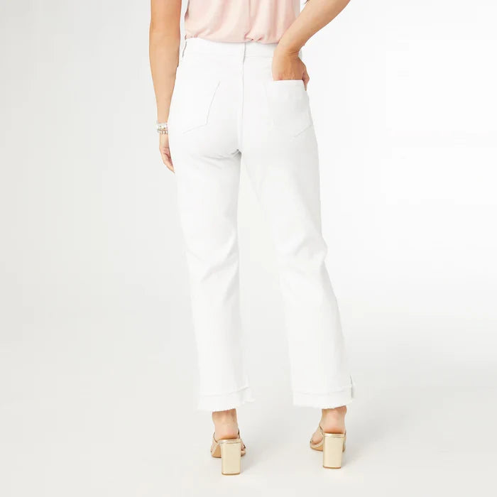 White Double Fringe Pants