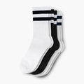Women's Eco-Friendly Crew Socks | 3 Pack (Striped)