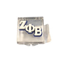 Zeta Small Acrylic Greek Pin