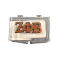 Zeta Small Wood Greek Pin